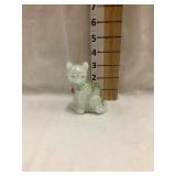 Fenton Hand Painted Cat, 3 1/2"T, Artist Signed