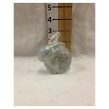 Fenton Artist Signed Hand Painted Rabbit, 3"T