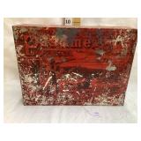 Pastime Plug Tobacco Tin Box, 12 1/2"L, 9 1/2"D,