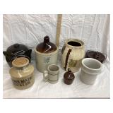Misc. Stoneware Incl. Salt Glazed Mug, 1 Gal.