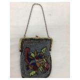 Vintage Beaded Purse, Some Beads Loose, 7"T,