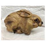 Vintage Wind-Up Plastic Rabbit Toy, Working,