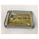 Harlan Produce Co. Adv. Glass Paperweight, 4