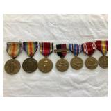 (7) WWI & WWII U.S. Military Medals