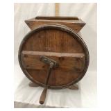 Primitive Wood Drum Butter Churn w/ Wood Paddles,