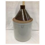 4 Gal. Cone Top Stoneware Jug, 18"T, Shoulder