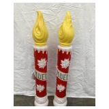 (2) General Foam Plastics Noel Blow Mold