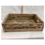 Mid-Continent Bottlers, Inc. Wood Pop Crate, 18"L