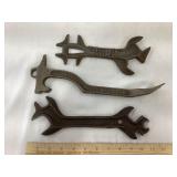 (3) Vintage Wrenches