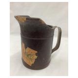 Early Pressed Fiber Measuring Pitcher, 5 1/4"T,