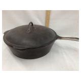 Wagner Cast Iron Chicken Frier w/ Lid,