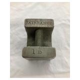 Fairbanks 1 lbs. Salesman Sample Paperweight, 1