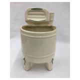 Vintage Washing Machine Ceramic Wall Pocket, 6