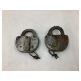 (2) Adlake RR Padlocks, ICG RR & IC RR