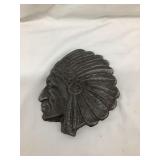 Cast Iron Indian "Medallion", Age Unknown,