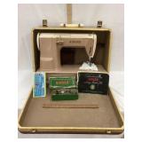 Vintage Singer Sewing Machine 301 W/ Case, Etc.,