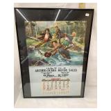 Archer-Cicero Motor Sales 1957 Framed Calendar,