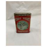 Forest and Stream Tobacco Pocket Tin, 4 1/8"T