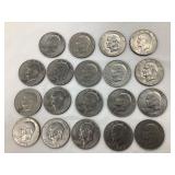 (19) Eisenhower Dollars