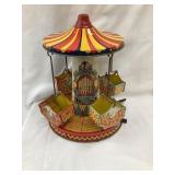 Vintage Tin Litho "Air Swing" Toy Carousel,