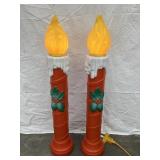 (2) TPI Plastics Decorative Candle Blow Mold,