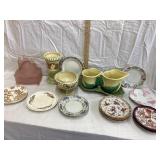 Misc. Planters & Plates, etc., MOST HAVE DAMAGE