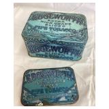 (2) Edgeworth Pipe Tobacco Tins, 4 1/2"L & 3"L