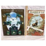 (2) Modern John Deere Tin Signs, 16"T