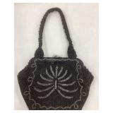 Walborg Beaded Purse, Made in Belgium, 10"Total