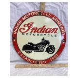 Modern Indian Motorcycle Porcelain Sign, 11 3/4"