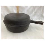 Griswold Cast Iron No. 8 Frier w/ Pan Lid, Sides