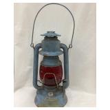 Vintage Triumph Painted Barn Lantern w/ Dietz Red