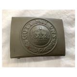 WWI German Army Belt Buckle, 2 1/2"L, 1 3/4"T