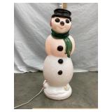 Empire Plastics Skating Snowman w/ Black Hat Blow