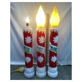 (3) Empire Noel Candle Blow Molds, (1)