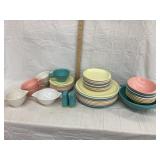 Vintage Boonton Melamine Dishes, Incl. Plates,