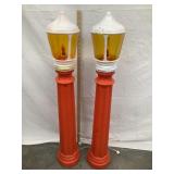 (2) Union Products Red Post Lantern Blow Molds,