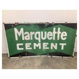 Marquette Cement Porcelain on Steel Sign,