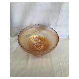 Carnival Glass Candy Dish w/