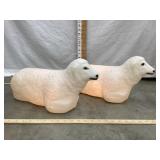 (2) Empire Sheep Blow Molds w/ Boxes, 18"L, Workin