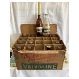 Case(20) of Valvoline Glass Qt. Jars w/ Paper