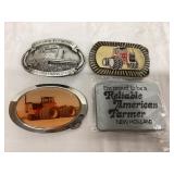 (4) Tractor Belt Buckles