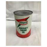 Texaco Aircraft Engine Oil Qt. Can, Unopened,