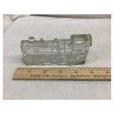 Train Steam Engine Glass Candy Container, 4 3/4ï¿½L