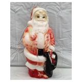 Empire Plastics Santa Lamp Blow Mold, Faded, Paint