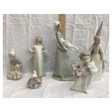 (6) Lladro Figurines
