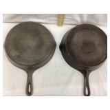 (2) Different  Vintage Wagner Ware Cast Iron