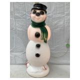 Empire Skating Snowman (Black Hat) Blow Mold,
