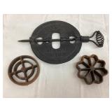 Griswold Cast Iron Damper, 5 1/2ï¿½Diameter & (2)