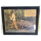 Black Americana Framed Print, Frame is 12ï¿½ x 9